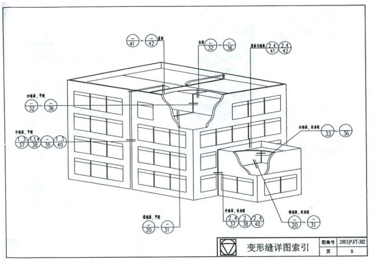 2003沪JT-302 建筑变形缝建筑构造及配件