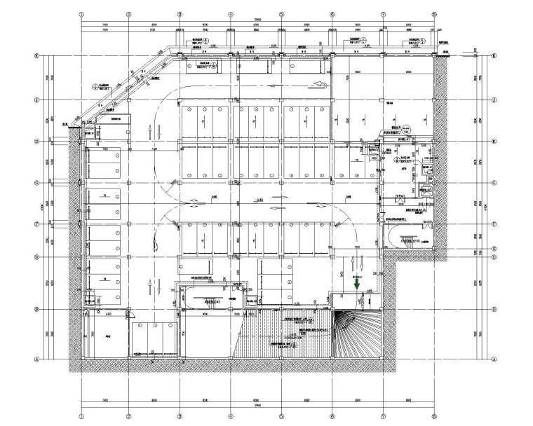 停车场及农贸市场建筑专业图