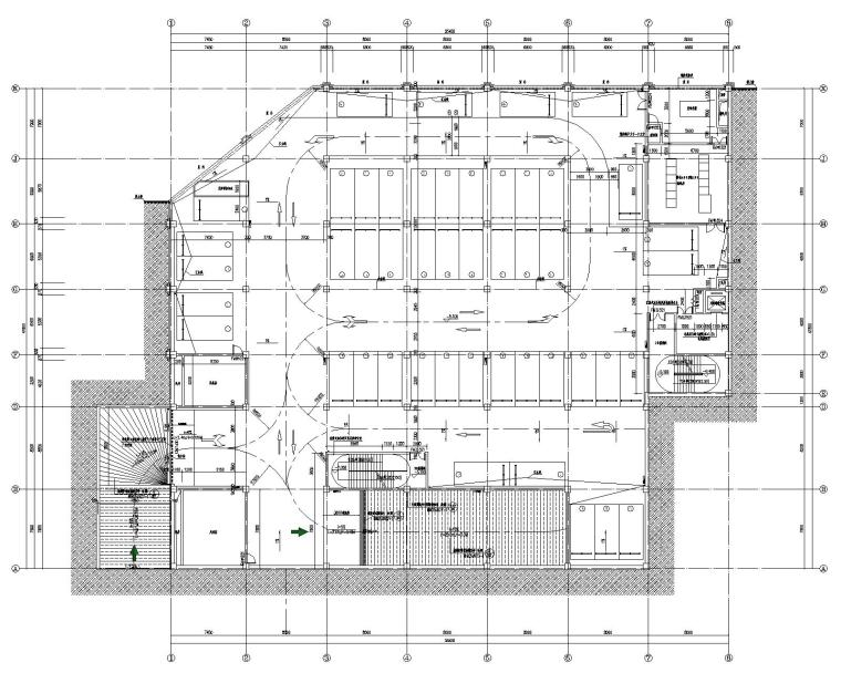 停车场及农贸市场建筑专业图