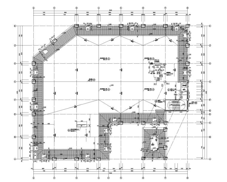 停车场及农贸市场建筑专业图