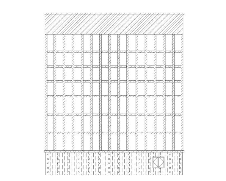 立交停车场及配套设施建筑施工图