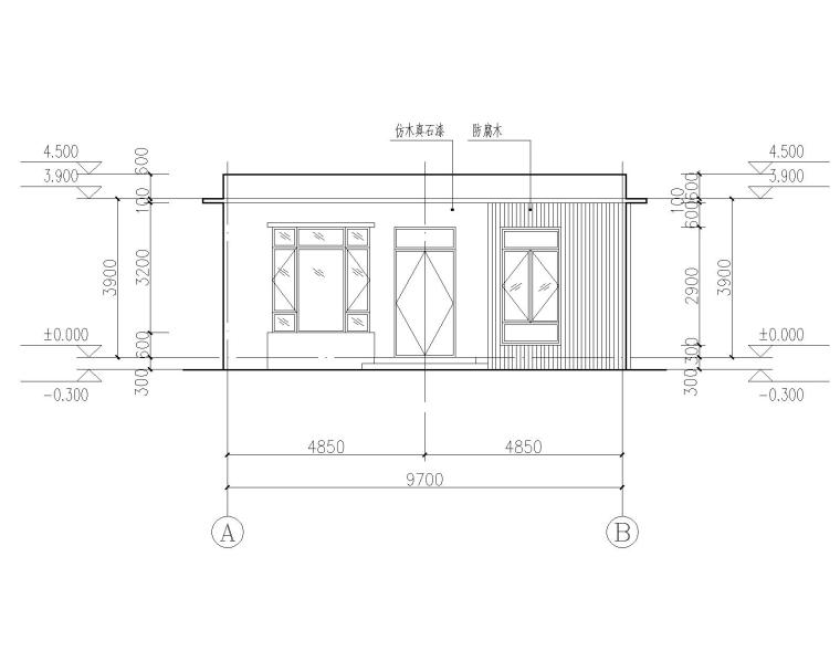 立交停车场及配套设施建筑施工图