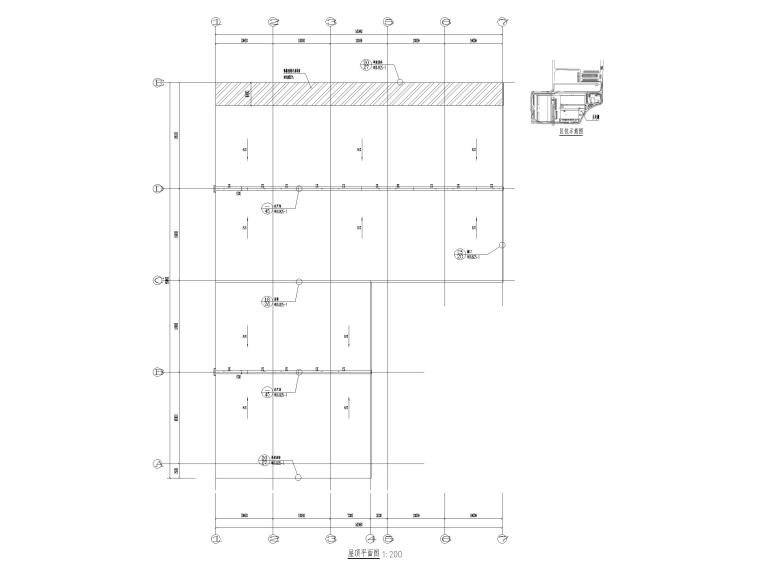 航空貨運(yùn)站充電棚建筑施工圖