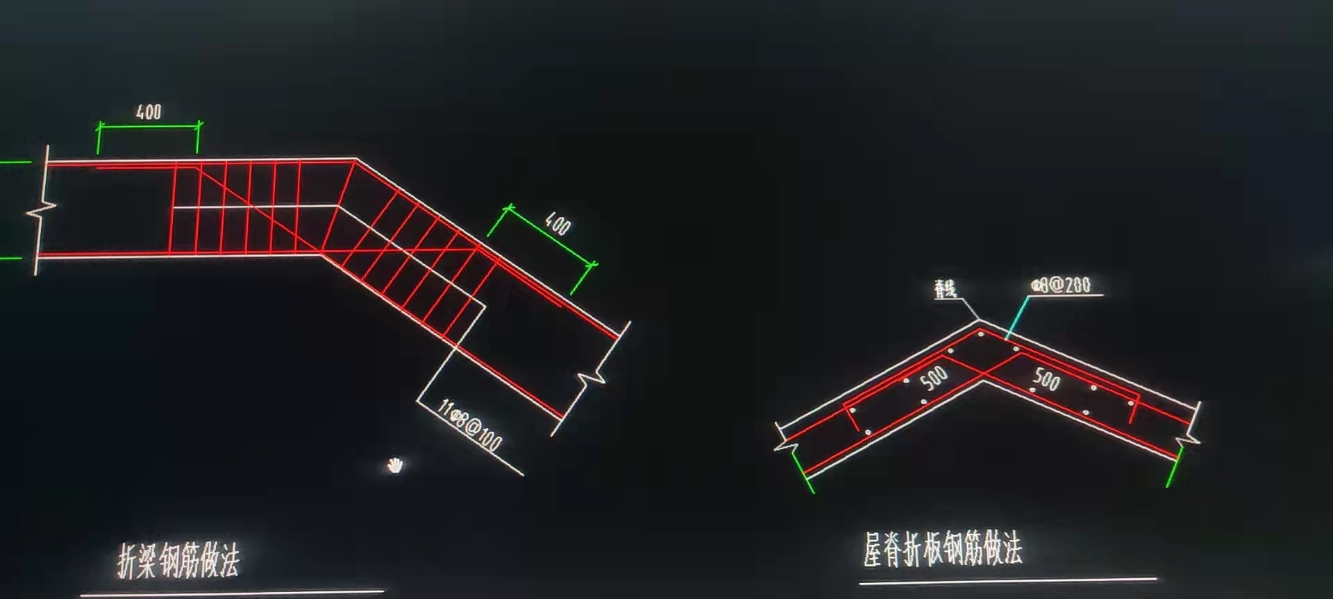 坡屋面布置受力筋后在分割,，受力筋就沒有了,，什么原因