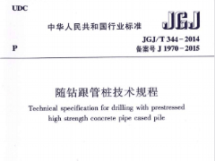 JGJ/T 344-2014 随钻跟管桩技术规程