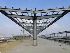 北京某大型车站站台雨棚幕墙钢结构施工方案