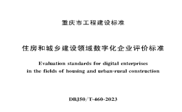 DBJ50T-460-2023住房和城鄉(xiāng)建設(shè)領(lǐng)域數(shù)字化企業(yè)評(píng)價(jià)標(biāo)準(zhǔn)