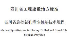 DBJ51T 062-2016 四川省旋挖鉆孔灌注樁基技術(shù)規(guī)程