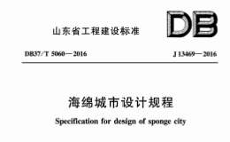 DB37T 5060-2016 山東海綿城市設(shè)計(jì)規(guī)程