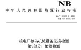 NBT-20003.3-2021-核電廠核島機(jī)械設(shè)備無(wú)損檢測(cè)-第3部分：射線檢測(cè)