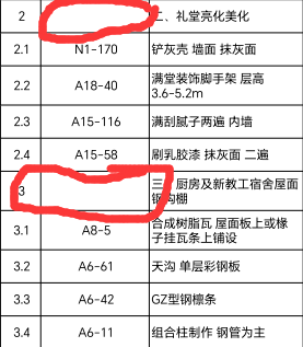 老師我想問(wèn)一下他們直接編寫(xiě)了這種定額像這種又有鏟除又有新刷的乳膠漆之類(lèi)的清單是這么編制的