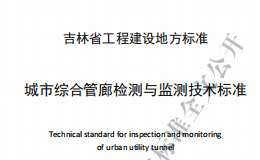 DB22T 5024-2019 城市綜合管廊檢測與監(jiān)測技術(shù)標(biāo)準(zhǔn)