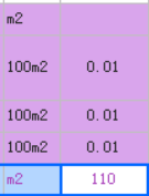 这里面的含量110是什么意思