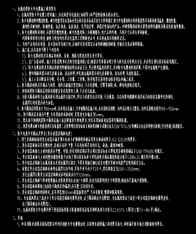 暖通问题？如何看图纸确定要做风管防火包裹？如要做风井风管要防火包裹？