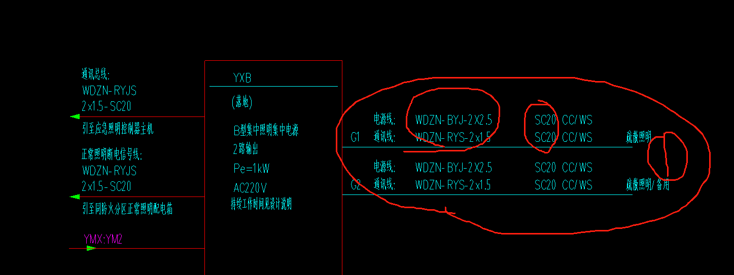 老师，同是应急照明，为什么一个能共管，一个确要分开呢？