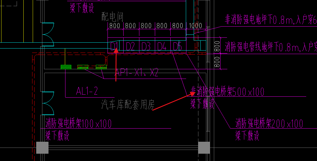 消防控制过来2K（两个控制线到AT1-X1）,AT1-X1通过图1的K1来控制排烟防火阀，是过来一根K1控制四个排烟阀吗，