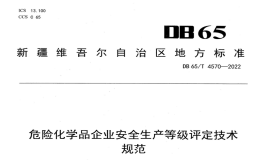 DB65T4570-2022危险化学品企业安全生产等级评定技术规范