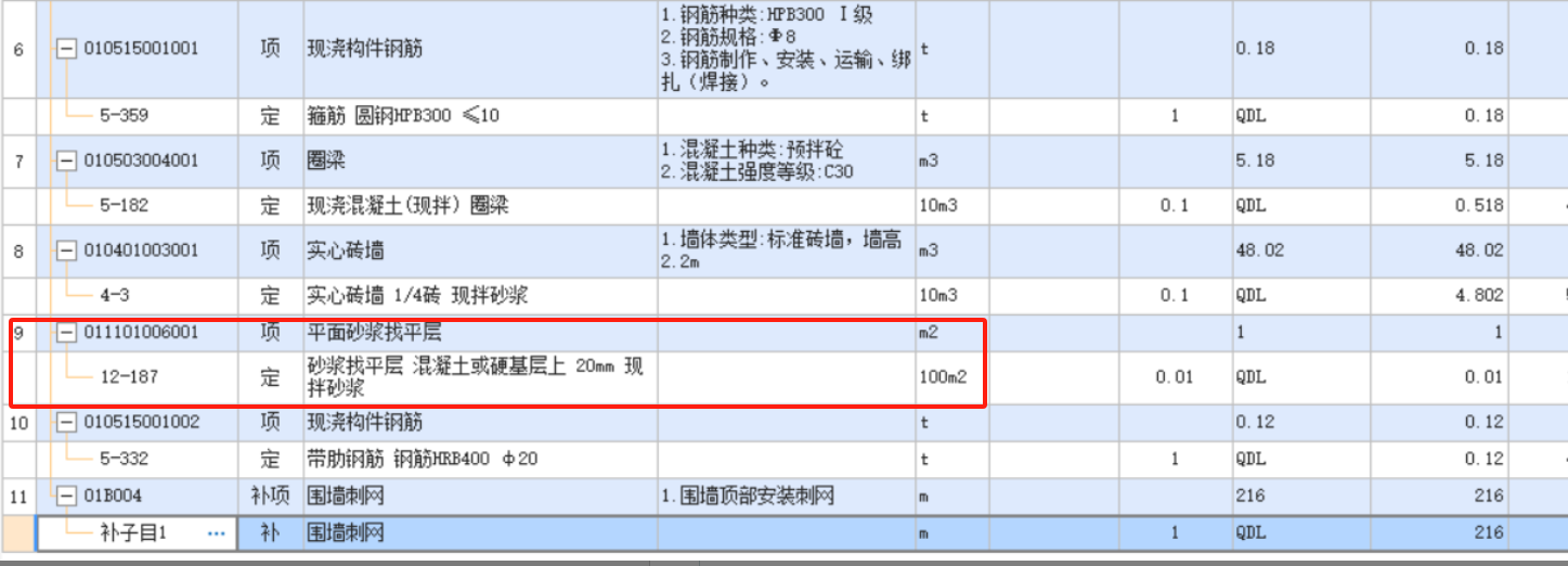 控制價(jià)清單編制是否正確,，缺項(xiàng)