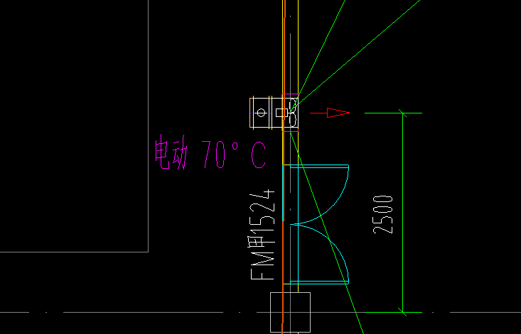 70度电动防火阀