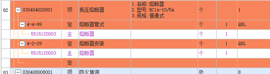 浙江定额：1、电缆头-铜接线端子规格、含量是否要修改？含量修改后再换算？2、双管灯吸顶式是否可以套荧光灯定额？清单是列普通灯具还是荧光灯？3、基础接地极（利用基础主筋）按面积浙江定额怎么套？4、熔断器下面套哪个定额合适？