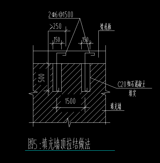 请问 这个与梁拉结措施如何布置？