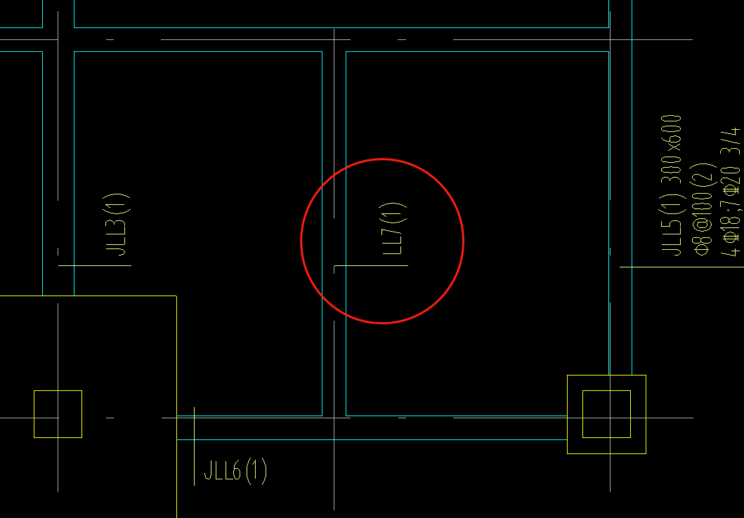 基礎(chǔ)圖中的LL是連梁嗎,？是按非框架梁計算鋼筋嗎