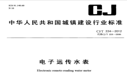 CJT224-2012电子远传水表