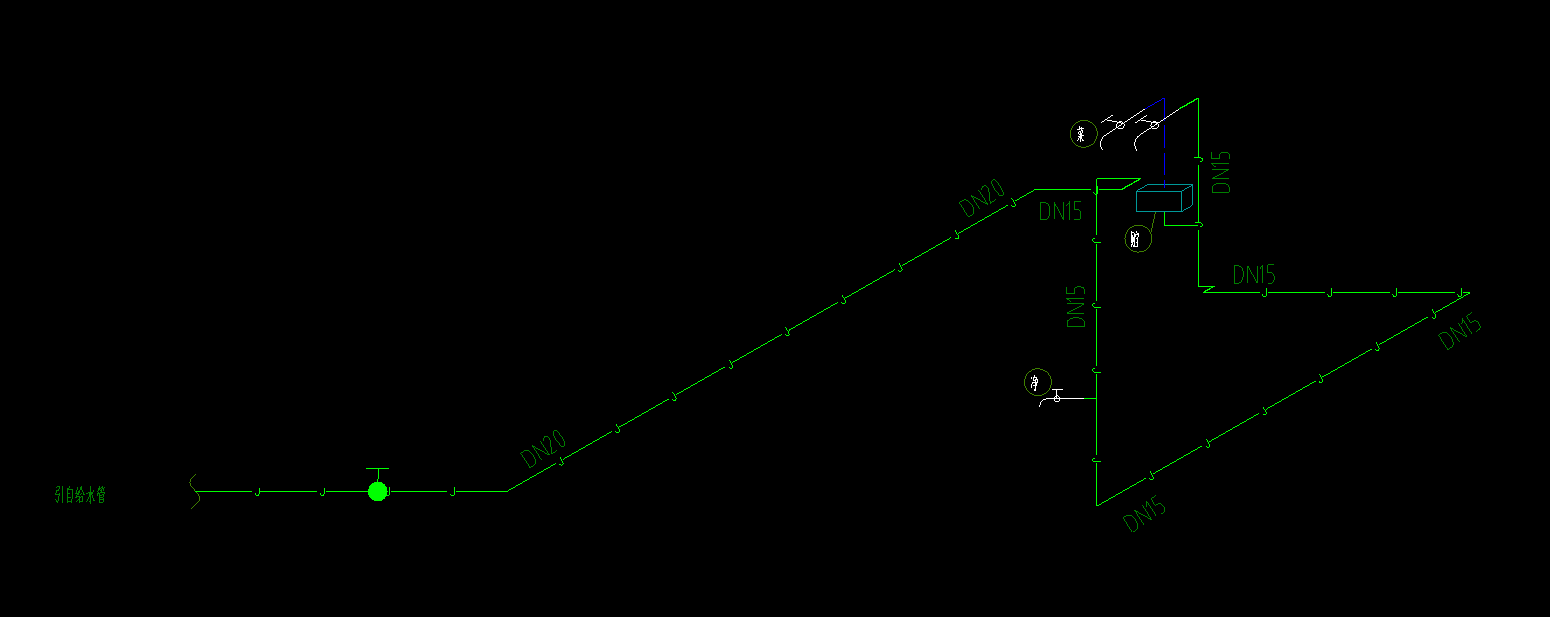 怎么看这一段是DN20的，这是给水管
