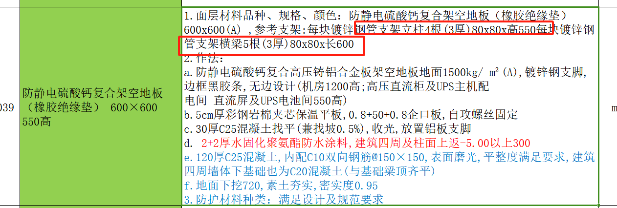 这个支架立柱尺寸80x80x高550表示的方钢吗？