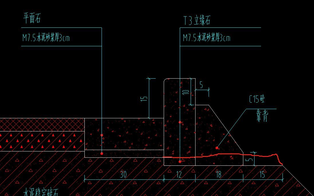 路口基层加宽