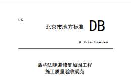 DB11 T 1843-2021 盾構(gòu)法隧道修復(fù)加固工程施工質(zhì)量驗(yàn)收規(guī)范