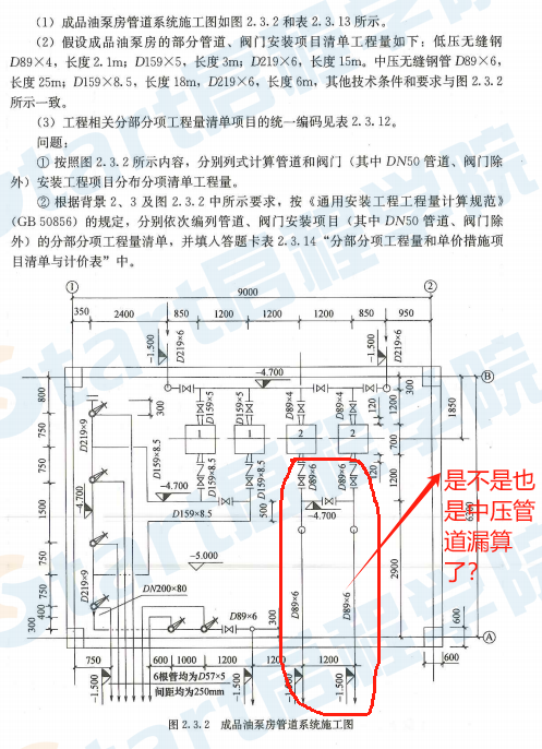 这个D89的量是不是没算全？泵的出油管都没计算呀