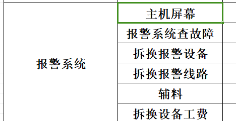 请问 这个报警系统的主机屏幕套用哪个定额？（河北省份的）