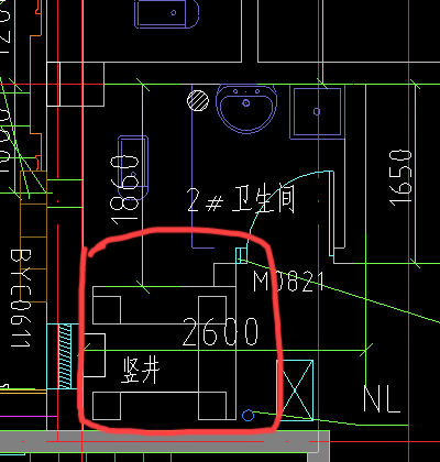 竖井是什么？这个范围内的砌体墙怎么画？