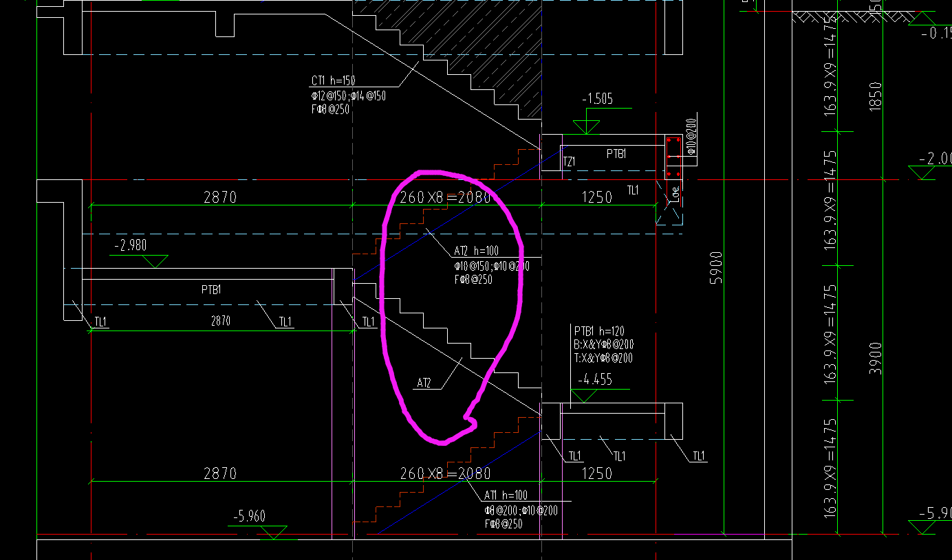 楼梯构建中，梁搁置长度指的是什么？