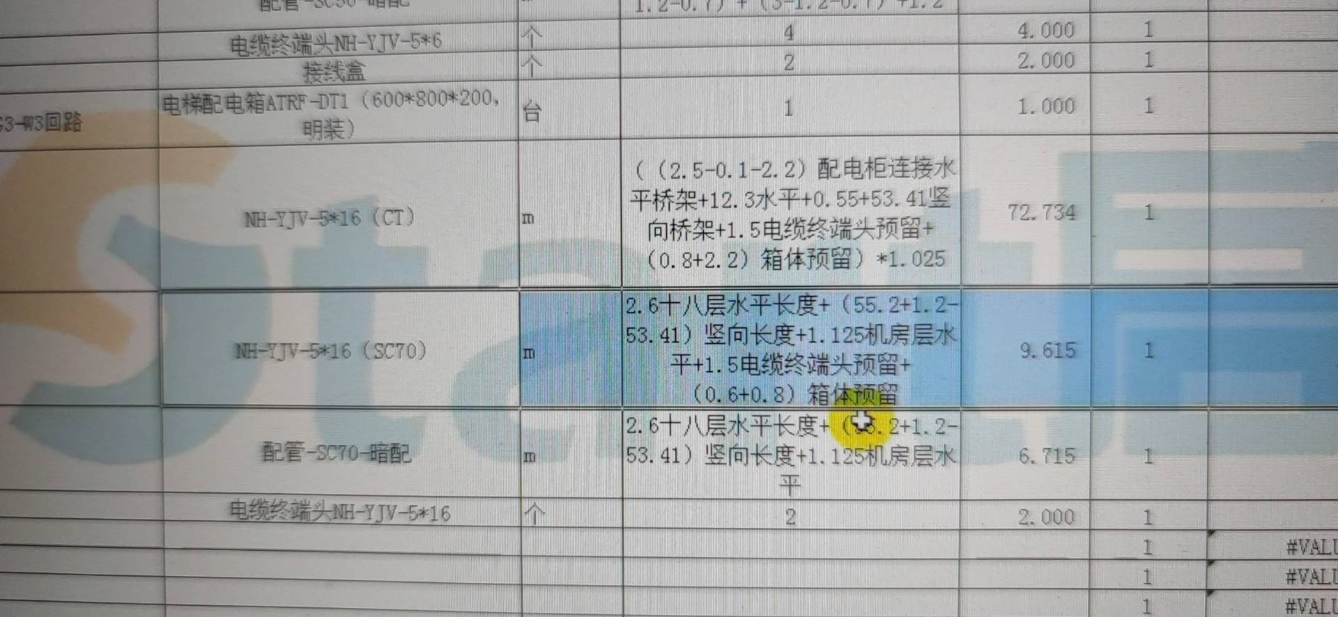 强电工程的回路要计算什么，脑子里没有思路，而且这两个是什么意思