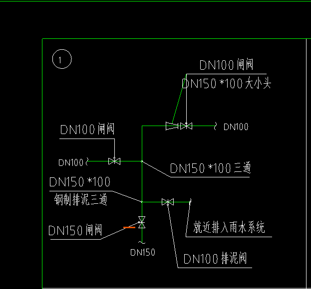 請問1節(jié)點這個位置的閘閥井大小事根據(jù)平面圖中管道管徑大小來區(qū)分還是根據(jù)節(jié)點圖中閘閥大小來區(qū)別