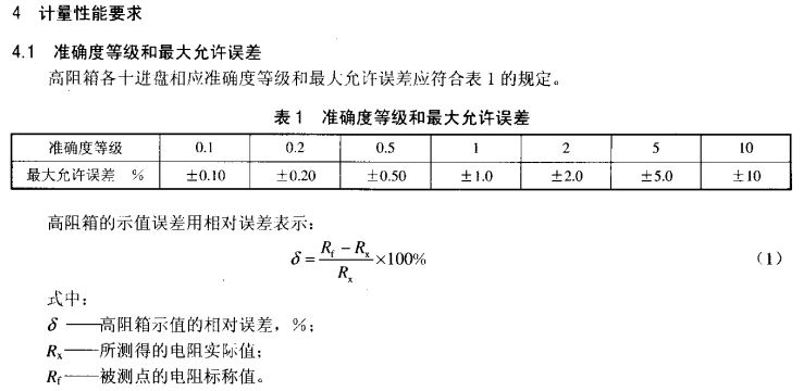 DLT979-2005 直流高压高阻箱检定规程