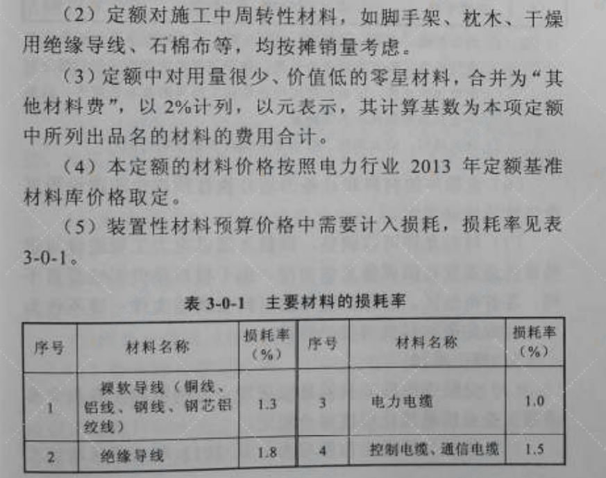 2013版电力建设工程预算定额（电气及通信工程）