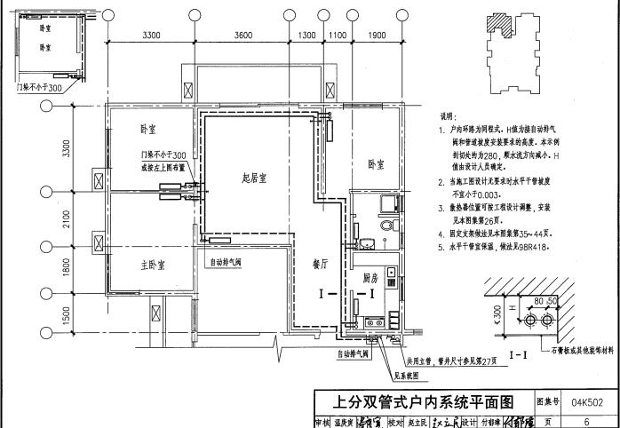 04K502 热水集中采暖分户热计量系统施工安装