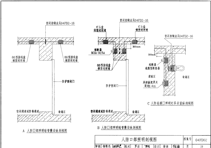 04FD02 防空地下室电气设备安装