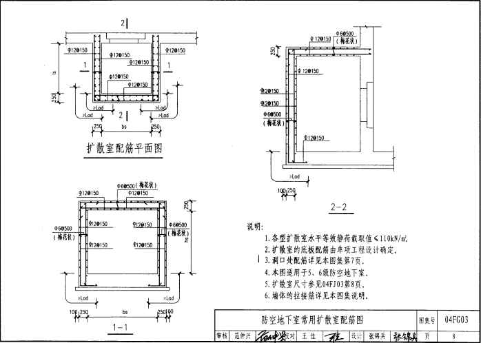 04FG03 防空地下室通风口部结构设计