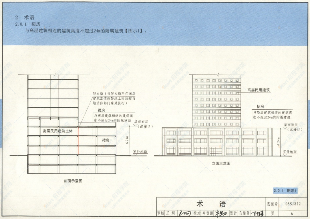 06SJ812《高层民用建筑设计防火规范》图示