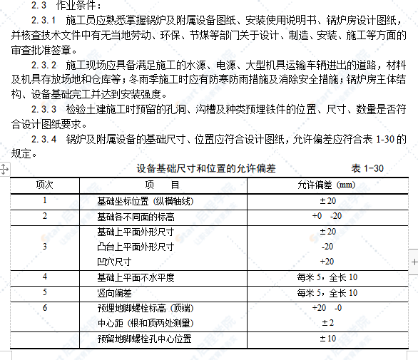 锅炉及附属设备安装