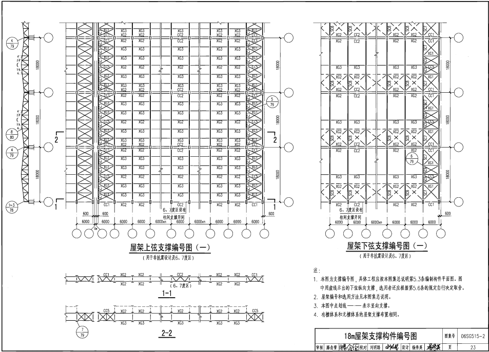 06SG515-2 轻型屋面梯形钢屋架（剖分T型钢）