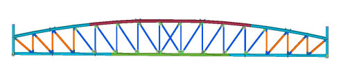 大跨度H型钢桁架结构制作和安装施工工法