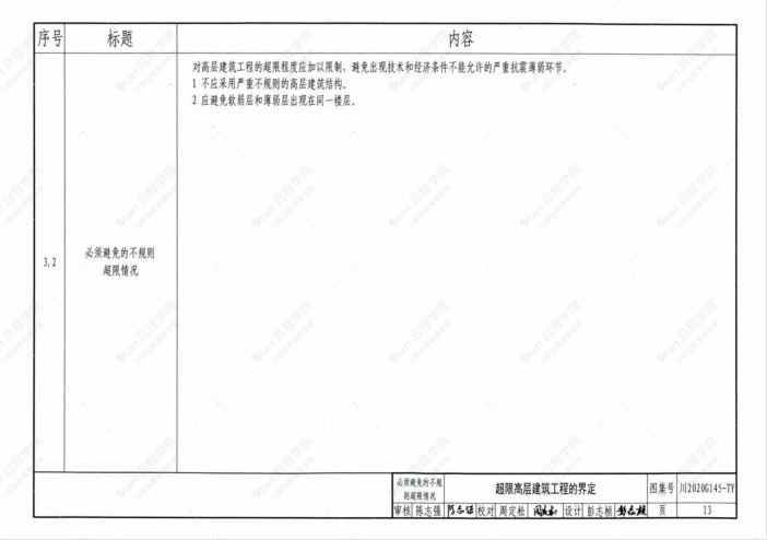 川2020G145-TY四川省超限高层建筑抗震设计图示