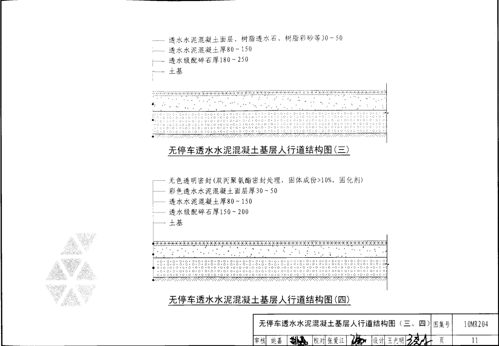 10MR204  城市道路—透水人行道铺设