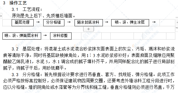 混凝土及抹灰面彩色喷涂施工工艺标准