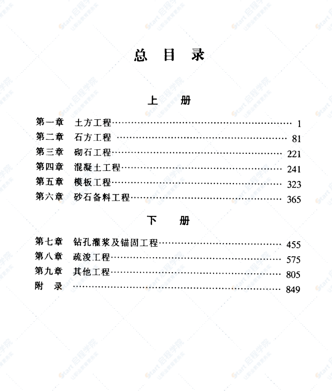 水利建筑工程预算定额